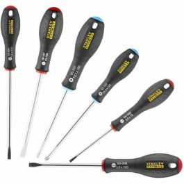 STANLEY FATMAX 0-65-428 Juego de 6 Destornilladores para Electricista y Mecánico con Puntas Pozidriv
