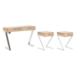 Consola Loft DKD Home Decor Marron Claro Plateado 41.5 x 76 x 110 cm Set de 3 Consola Loft DKD Home Decor Marron Claro Plateado 41.5 x 76 x 110 cm Set de 3