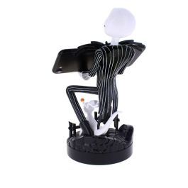 EXQUISITE GAMING Soporte Cable Guy Jack Skellington Pesadilla Antes de Navidad Disney 21cm para Mandos y Smartphones PS5 Xbox iPhone