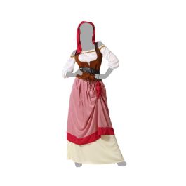 Disfraz Mesonera Mujer Adulto Rojo XS-S Temática Historia Cruzadas Medieval