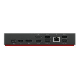 Lenovo 4X20E50558 ThinkPad Universal USB-C Dock Estación de Acoplamiento, Carga Rápida 100W, Soporte 4K, 3 Monitores, Negro