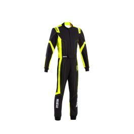 Sparco SBKS0010B0K0800S Traje Karting K48 Thunder Negro-Amarillo Talla S CIK-FIA KC.017.24-0