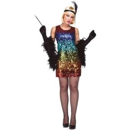 Disfraz adulto vestido lentejuelas talla m-l Precio: 11.49999972. SKU: S8604645
