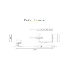 Hub USB Startech 5G4AB-USB-A-HUB