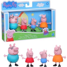 Hasbro Set 4 Figuras Peppa Pig y Familia - Mamá Pig, Papá Pig y George