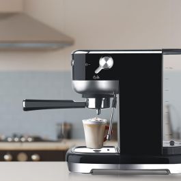 Edm Cafetera espresso de 20 bares, 1.3L, función parada automática, vaporizador, bandeja recoge gotas desmontable Edm Cafetera espresso de 20 bares, 1.3L, función parada automática, vaporizador, bandeja recoge gotas desmontable
