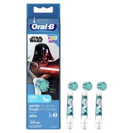 Oral-B Aufsteckbürsten / Cabezal para Cepillo de Dientes Eléctrico Infantil Star Wars - Pack de 3 Unidades - Diseñado para Niños - Alemán/Alemania