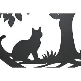 DKD Home Decor Decoración Pared Shabby Metálica Negra Árbol Gato 40x40 cm (4 Unidades) DKD Home Decor Decoración Pared Shabby Metálica Negra Árbol Gato 40x40 cm (4 Unidades)