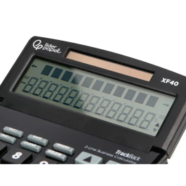 Liderpapel Calculadora Sobremesa XF40 12 Dígitos Solar y Pilas Negro 40% Reciclada 175x120x30 mm