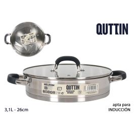 Cacerola Baja Acero Inoxidable 26 cm 3.1L Quttin (4 Unidades) Precio: 94.50000054. SKU: B1C9WWG4YQ