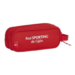 Bolso Escolar Safta Portatodo Sporting De Gijon Doble 210x60x80 mm Bolso Escolar Safta Portatodo Sporting De Gijon Doble 210x60x80 mm