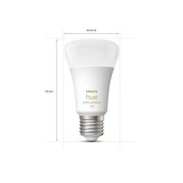 Philips White Ambiance E27 8W 2er Starter Set inkl DS Kit de Inicio con Regulador, 2 Bombillas LED Inteligentes Blancas