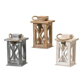 Decoris Farolillo Decorativo Madera Abeto Colores Surtidos 11 x 11 x 18,5 cm Precio: 9.5900002. SKU: B16SSJ2PHS