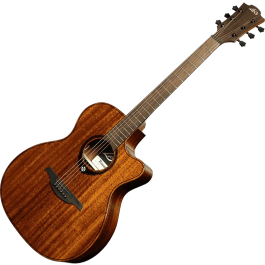LAG Tramontane 98 Guitarra Acústica Auditorium Cutaway Electroacústica Caoba Maciza Natural