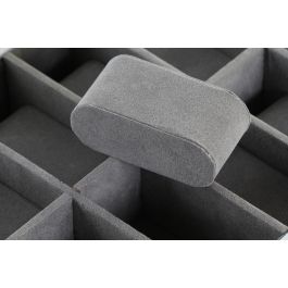 DKD Home Decor Relojero Romantico Blanco Gris 29.5 x 20.5 x 9 cm