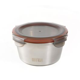 Fiambrera de Acero Quttin 2L para Microondas y Horno (12 Unidades) Fiambrera de Acero Quttin 2L para Microondas y Horno (12 Unidades)