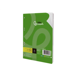 Liderpapel Recambio Din A5 100 Hojas 75gr Liso Sin Margen 6 Taladros