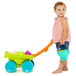 Carro playa con asa plegable y zona para construir. incluye accesorios de playa. incluye 6 piezas. Carro playa con asa plegable y zona para construir. incluye accesorios de playa. incluye 6 piezas.
