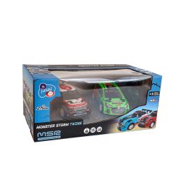 TACHAN T01018 Coches R/C Rally Storm Twin Doble Frecuencia 1:26 Dos coches radiocontrol escala 1:26
