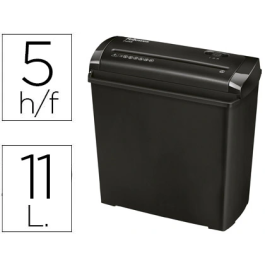 Fellowes Destructora de Documentos P-25S, Capacidad 5 Hojas, Corte en Tiras, Papelera 11 Litros Precio: 37.50000056. SKU: S0231225