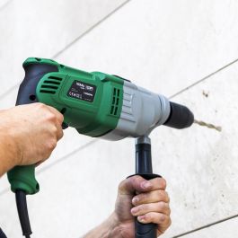 Koma Tools TP-1050 Taladro Percutor Eléctrico 1050W con 1050W, Portabrocas Automático de 13mm y Mango Ergonómico para Bricolaje