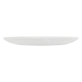 DKD Home Decor Plato Básico de Cristal Transparente Ø20cm Apto Microondas y Lavavajillas (Set 4 Uds)