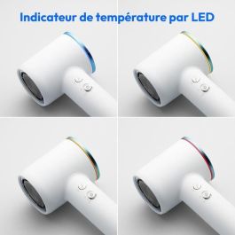 Medion MD19983 Secador de Pelo 1600W, 2 Velocidades, 85°C, Diseño LED Blanco