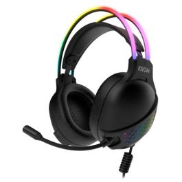 Krom NXKROMKLAIM Auriculares Gaming Klaim Diadema con Micrófono Omnidireccional Drivers 50mm RGB Rainbow USB A y Jack 3.5mm Negro Precio: 21.78999944. SKU: S0231732