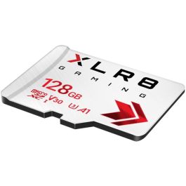 PNY MicroSDXC 128GB XLR8 Gaming Clase 10 U3 V30 A1 - Tarjeta de Memoria Flash 100MB/s Lectura, 90MB/s Escritura