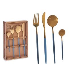 Set Cubiertos Kinvara 8Pcs Oro Gris - Acero Inoxidable 16x5x24.5 cm (12 Unidades) Precio: 157.49999969. SKU: S3610011