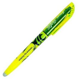 Pilot Marcador Fluorescente Frixion Light Borrable Amarillo (12 Unidades) Tinta por Fricción, Punta de Fibra para Papel (12 Unidades)