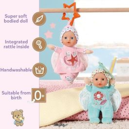 Baby Born - 2 muñecos de trapo Ángel - 18cm - Se pueden acoplar - Sonajero integrado - Muy suaves - A partir de 0 meses Baby Born - 2 muñecos de trapo Ángel - 18cm - Se pueden acoplar - Sonajero integrado - Muy suaves - A partir de 0 meses