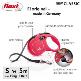 Flexi New Classic Correa de Cinta 5 Metros Talla S Rojo Precio: 15.49999957. SKU: S6101478