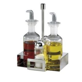 VIDRA FOC Vinagrera de Encina con 4 Piezas - Orfebrería, No Apto para Lavavajillas ni Microondas Precio: 105.50000043. SKU: B16T7JCSYT