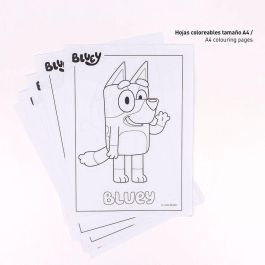 Cerda Set de Papelería Coloreable Bluey para Niños - Kit de Dibujo y Pintura Infantil Temática Bluey para Estimular la Creatividad