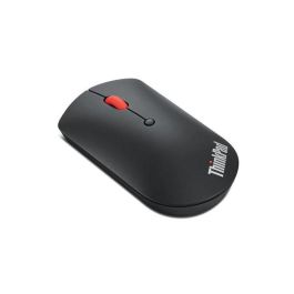 Lenovo ThinkPad Bluetooth Silent Mouse, Inalámbrico, Silencioso, 2400 DPI Ajustable, Bluetooth 5.0, Multi-Dispositivo, Sensor Óptico, Negro