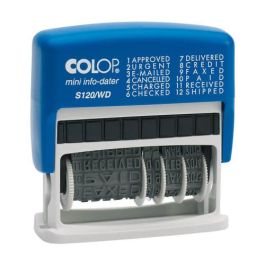 Sello de Entinaje S 120/Wd Formula/Fecha 4Mm Español Azul/Negra Colop 105001 Precio: 21.88999989. SKU: B1JELC7BKP