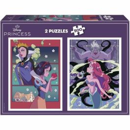 EDUCA AAAQE71934 Puzzle Villanos y Princesas Disney 2x500 piezas