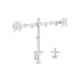 EQUIP Soporte articulado para escritorio de dos monitores de 17" a 32", color blanco Precio: 41.50000041. SKU: B1AWDM8NGJ
