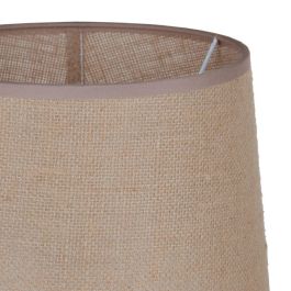 Lámpara de mesa Beige Plateado Arpillera Cerámica 60 W 220 V 240 V 220-240 V 26 x 26 x 49,5 cm Lámpara de mesa Beige Plateado Arpillera Cerámica 60 W 220 V 240 V 220-240 V 26 x 26 x 49,5 cm