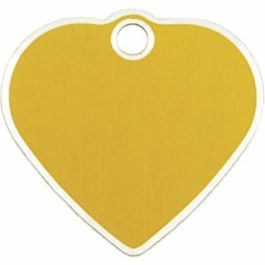 Placa identificativa para collar Imarc Dorado Corazón Aluminio