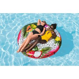 Bestway Isla Flotante Hinchable con Cuerda Fruta de la Pasion D188cm Playa y Piscina 43720