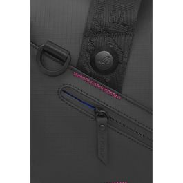 ASUS ROG SLASH Duffle Bag Hombre, Bolso de lona, Resistente al agua, Irrompible, Poliéster/Poliuretano, Negro, 26.5L