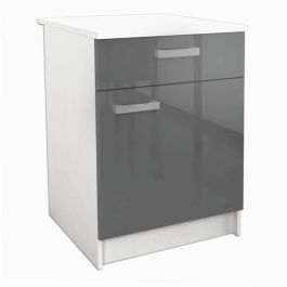 START Mueble bajo de cocina L 60 cm con encimera incluida - Gris brillante Precio: 161.49999954. SKU: B174RQ9BXF