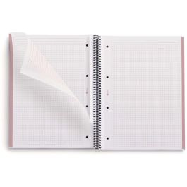 Miquelrius Cuaderno 100% Reciclado NB-1 A4 80 Hojas Cuadriculado 5mm, 6093 - Rosa Claro