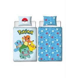 Pokemon Juego de Cama Reversible AAART15021 - Pikachu y Starter 1G III - Microfibra - Funda Nórdica 140x200 cm + Almohada 63x63 cm Precio: 38.95232. SKU: B1EVTK74VM
