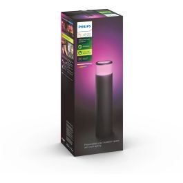 Philips Hue White & Color Ambiance Calla Luz de Pedestal para Exterior Grande Negra LED Regulable IP65
