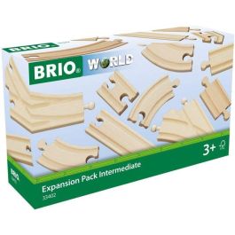 Brio World 33402 Caja de Evolución de 16 Rieles de Madera de Haya para Circuitos de Tren Brio: Rieles Rectos, Curvos y Puntos (+3 años) Brio World 33402 Caja de Evolución de 16 Rieles de Madera de Haya para Circuitos de Tren Brio: Rieles Rectos, Curvos y Puntos (+3 años)