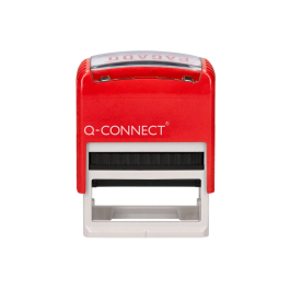 Q-connect Sello Entintado Automático Pagado 14x38 mm Color Rojo