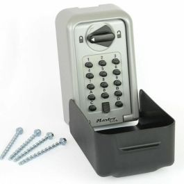 Master Lock Caja fuerte de llaves segura XL - Certificada CNPP, Combinación Programable, Construcción Zinc, Resistencia Intemperie, Ideal Airbnb - Gris/Negro